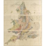 England & Wales. Greenough ( G.B.), A Geological Map of England & Wales by G.B.Greenough,