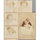*Manners (Violet, 1856-1937, Duchess of Rutland). A group of 4 monochrome watercolour and pencil