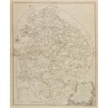 Warwickshire. A collection of ten maps, 17th - 19th century, ten large engraved maps, including