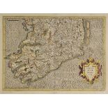 Ireland. A mixed collection of fourteen maps, mostly 17th - 19th century, engraved maps, including