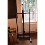 *A hardwood artist's easel, with adjustable brackets, approximately 160cm high (63 inches) (1)