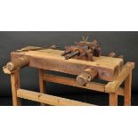 *Laying press and tub. A beech laying press and tub, with approximately 62cm (24 inches) between