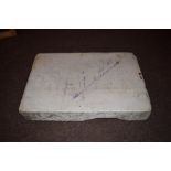 *Lithography Stone. A large lithography stone, dimensions 56 x 40.5cm (22 x 16 inches) Suitable as a