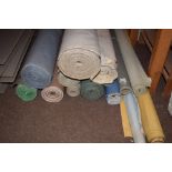 *Book cloth. A selection of 14 rolls of bookbinding book cloth, including general book cloth &