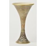 *Andersen (J.). Trumpet vase, 1998, heightened with gold, signed and dated to base, 26.5cm (10.5ins)