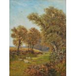 *Herbert (Arthur, 19th century). Near Godalming, 1876, a pair of oils on canvas, initialled and