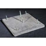 *Sundial. An early Victorian slate multi-dial sundial by Richard Melville, 1859, subsidiary dials to