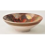 *Caiger-Smith (Alan, 1930-) at Aldermarston Pottery. Bowl with foliate decoration, footed bowl,