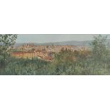 *Carridrelli (U., 20th century). Arezzo, 1910, panoramic watercolour, signed, inscribed and dated