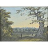 *English School. Oxford, circa 1830, gouache on card, 13 x 18.5cm (5 x 7.25ins) mount aperture,