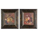 *Tortoiseshell frames. A pair of 18 / 19th century tortoiseshell veneered frames, in restored