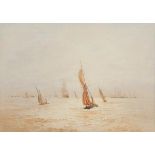 *Goff (Frederick Edward Joseph). Thames below Erith, circa 1880, watercolour, signed and titled by