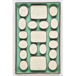 *Grand Tour. A boxed set of late 19th century plaster plaques, comprising seventy-eight plaques,