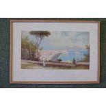 *Gianni (Maria, 20th century). Sorrento and Amalfi, watercolour and gouache on artist's board,