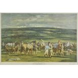 *Munnings (Sir Alfred James, 1878-1959). The Saddling Paddock, Cheltenham March Meeting, published