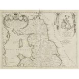 England & Wales. Coronelli (Vincenzo Maria), Parte settentrionale de Regno d'Inghilterra..., [