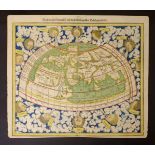 World. Munster (Sebastian), Ptolemeisch General Tafel die Halbe Kugel der Welt Begreiffende,