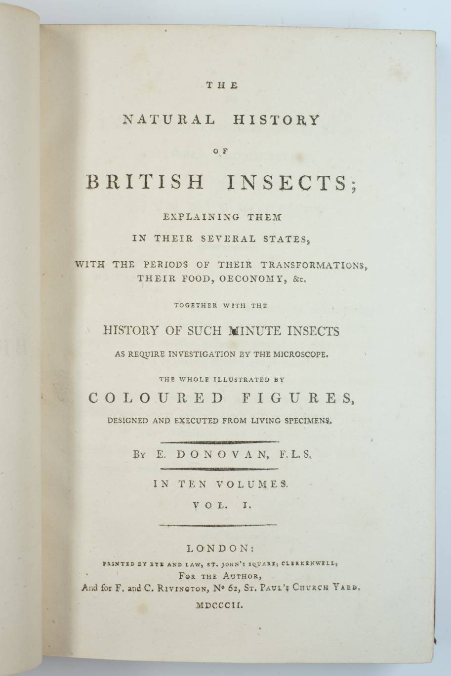 Donovan (Edward). The Natural History of British Insects; Explaining them in their several states, - Image 6 of 11