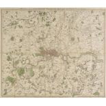London. Smith (Charles), Map of the Country Twelve Miles round London, 1822, engraved map with