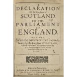 English Civil War. A Declaration of the Kingdome of Scotland, to the Parliament of England.