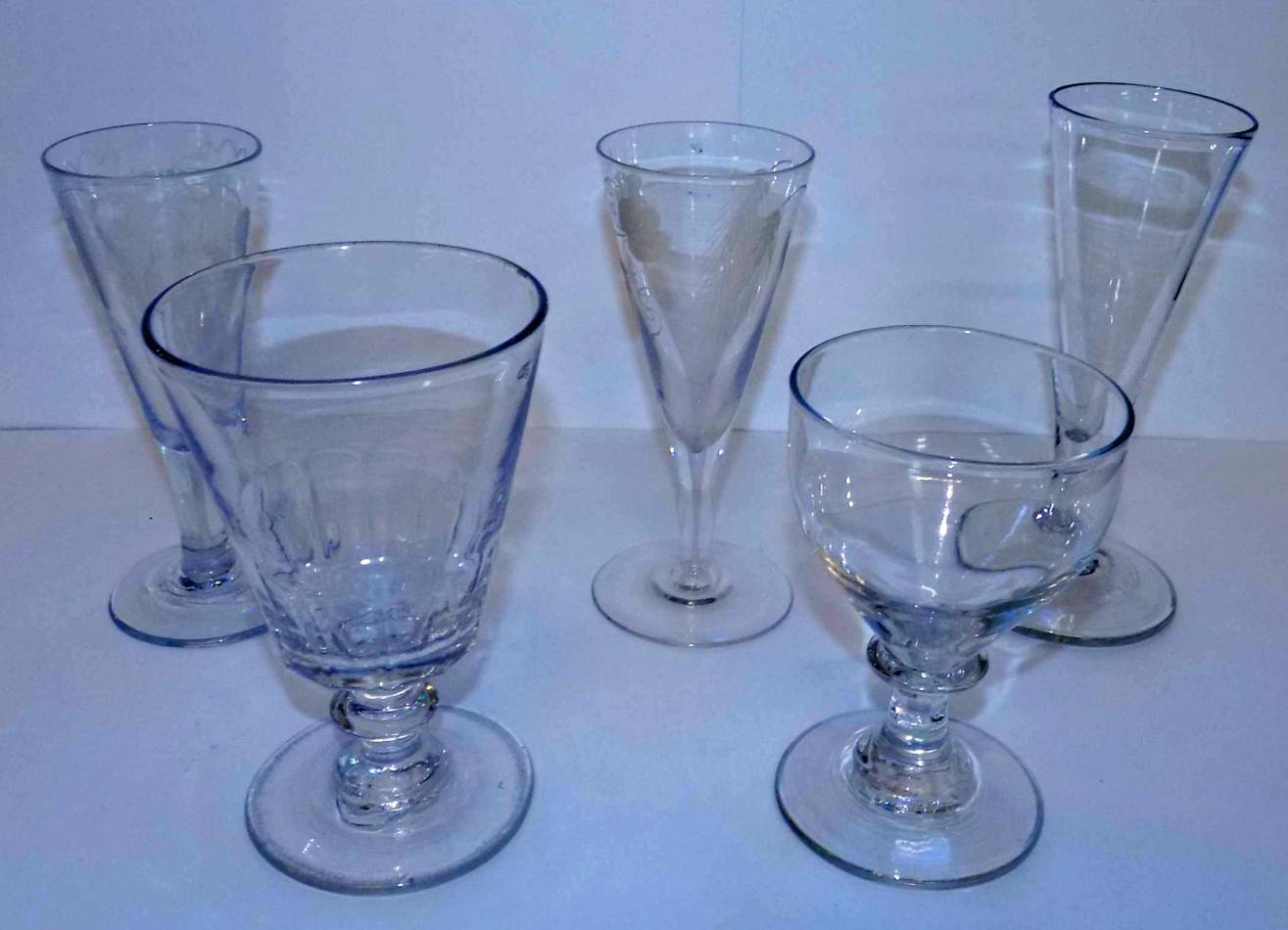 *Glasses. A mixed collection of Georgian drinking glasses, various forms and styles (10) - Image 2 of 2