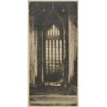 *Cameron (David Young, 1865-1945). Cathedral Window, etching with drypoint on thin wove paper,