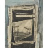 *Lloyd (Reginald J., 1926-). Black Construction, 1956, monotype and watercolour on paper (with