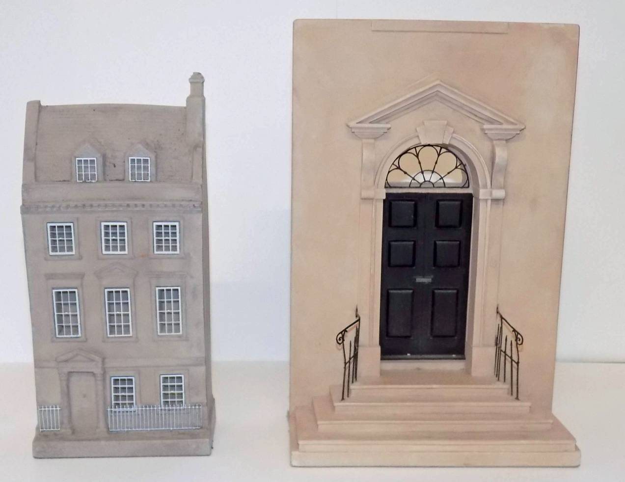 *Richards (Timothy). A plaster model of Jane Austen's house in Bath, 18.5cm high together with a