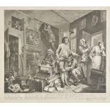 *Hogarth (William, 1697-1764). A Rake's Progress, 1735-1763, the complete set of 8 engravings, on