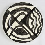 *Lloyd (Reginald J., 1926-). Untitled, 2014, large ceramic plate, with handpainted underglaze design
