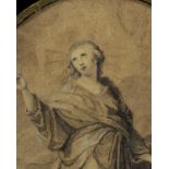 *Kauffman (Angelica, 1741-1807). Religion (after Angelica Kauffman), 1792, fine monochrome silk oval