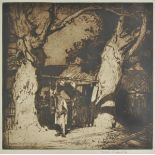 *Brangwyn (Frank, 1867-1956 ). The Butcher's Shop: La Boucherie, Wormwood Scrubs, 1904, etching