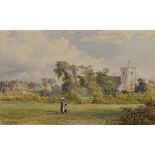 *Varley (Edgar John, 1839-1888). North Mundham Church & Rectory, Sussex, 1867, watercolour on paper,