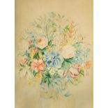 *Page (Phyllis, mid 20th century). An original embroidery design of flowers, 1951, pencil and