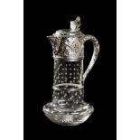 *Claret jug. A Victorian silver mounted claret jug, by Robert Harper, London 1871, the mount