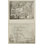 Everdingen (Allart van, 1621-1675). A bound collection of 101 engravings of landscapes, rustic and