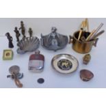 *Mixed Collectables. A collection of items including a silver Dupont fountain pen plus a Parker