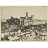 *Rushbury (Henry George, 1889-1968 ). City of Durham, 1934, etching and drypoint on wove paper, from