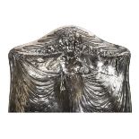 *Art Nouveau. An American electroplated dish finely cast with two maidens with oustretched robes,