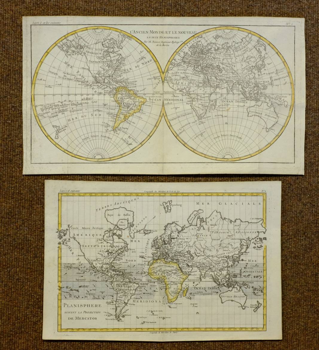 World. Visscher (Nicholas J.), Orbis Terrarum Tabula Recens Emendata et in Lucem Edita per N. - Image 4 of 5