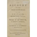 [Maseres, Francis]. An Account of the Proceedings of the British, and other Protestant
