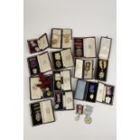 A COLLECTION OF MASONIC JEWELS/MEDALS, including side orders and others. (18 medals)