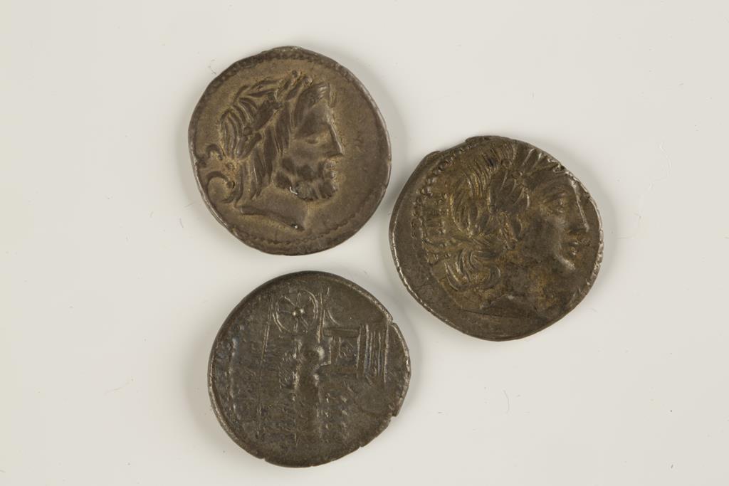 ROMAN REPUBLIC. PROCILIUS, 80 B.C. AR DENARIUS. c. 3.9g. Ex-mount, otherwise VF. Rubrius Dossenus,