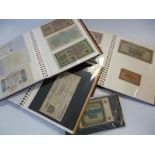A COLLECTION OF BANKNOTES, including a Provincial Devon Central Bank £2, 1812, Bank Of England £5,
