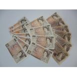BANK OF ENGLAND, £10 BANKNOTES, including a consecutive set of five and three Gill, a pair of Paige,