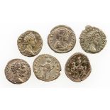 ROMAN EMPIRE. JULIA AUGUSTA DOMNA, 170-217 A.D. AR DENARIUS. And other various AR Denarius. (6