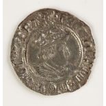 HENRY VIII, 1509-1547. HALFGROAT, LONDON TYPE, 1526-44. Bust right, shield on reverse, mm. lis. c.