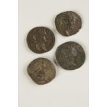 ROMAN EMPIRE. DOMITIAN, 81-96 A.D. AR DENARIUS. And other various AR Denarius. (4 coins)