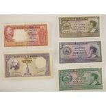 CABO VERDE, 20, 10 AND 5 ESCUDOS BANKNOTES, Lisboa, 16th Nov 1945, and two Portuguese 50 and 20