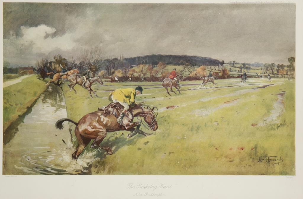•AFTER LIONEL EDWARDS (1878-1966) "The Berkeley Hunt near Rockhampton", printed and published by